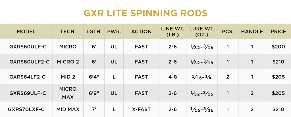 GXR LITE SPINNING SYSTEM
